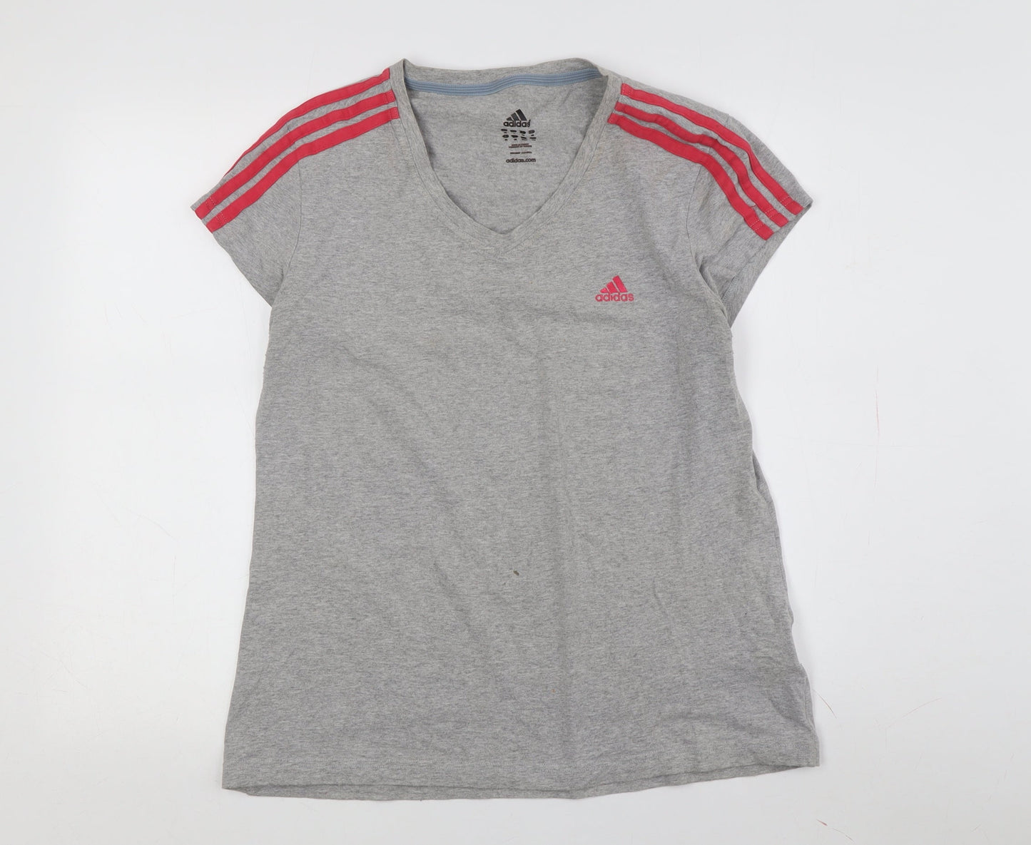 Womens UK Size M adidas Grey Jersey T-Shirt