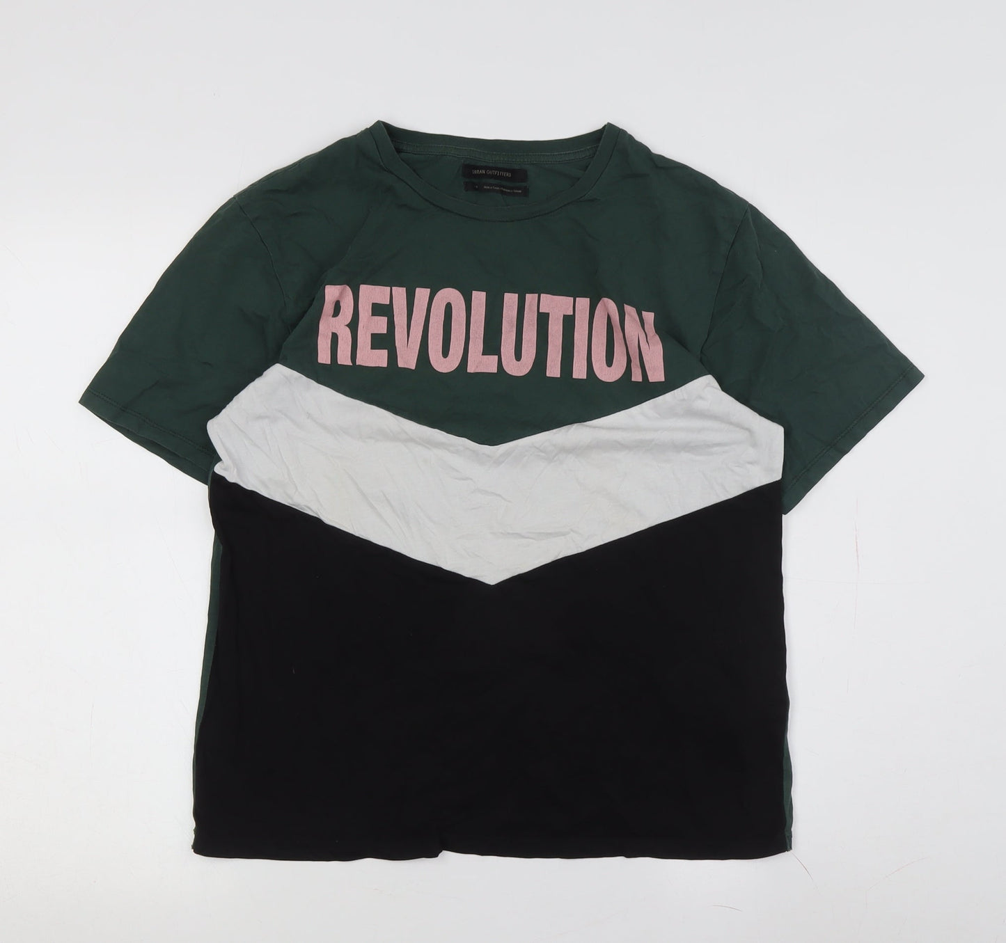 Unisex Adults UK Size M Urban Outfitters Multicoloured Basic T-Shirt