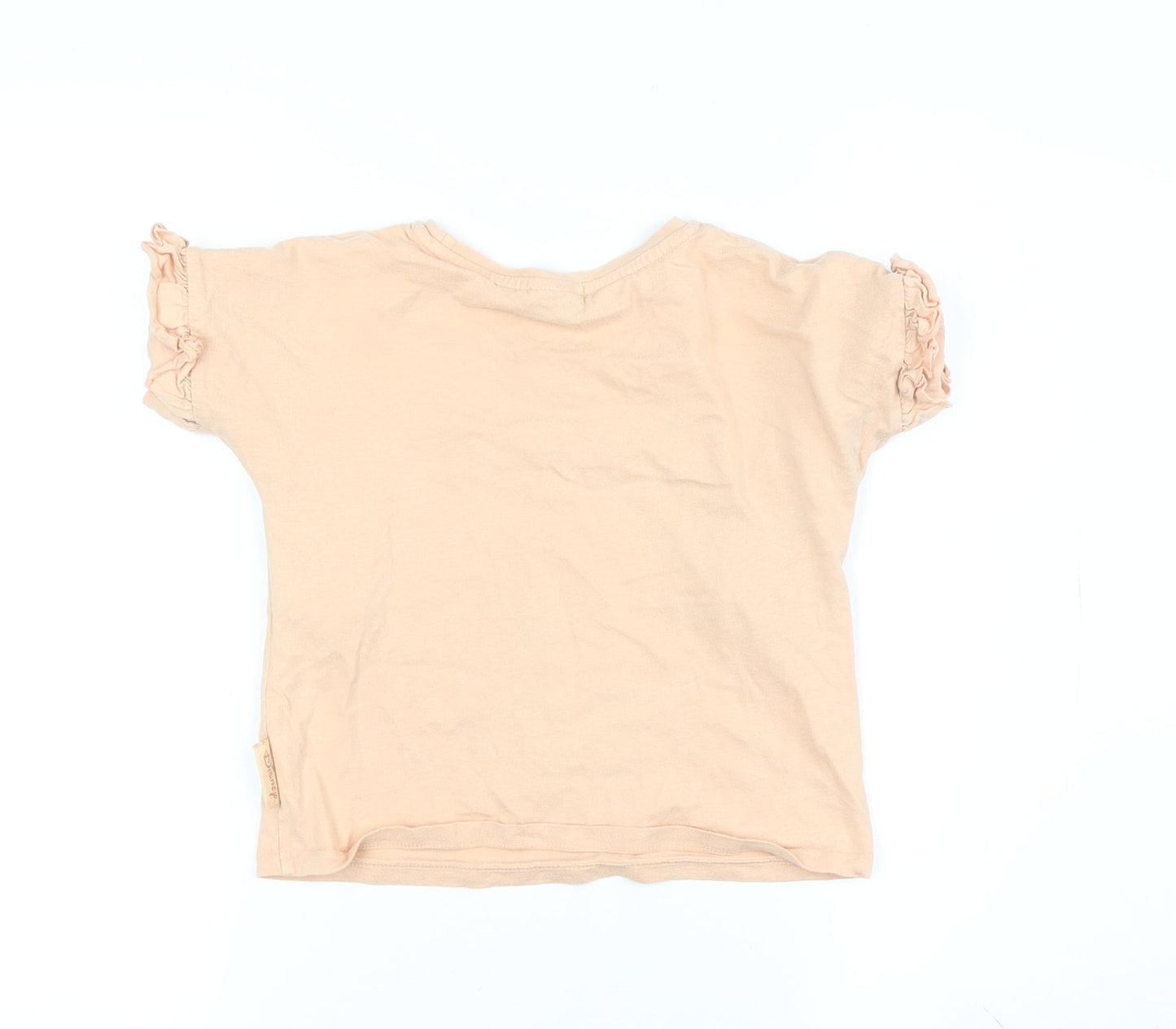 Disney Girls Beige Minnie Mouse Graphic T-Shirt, 4-5 Years