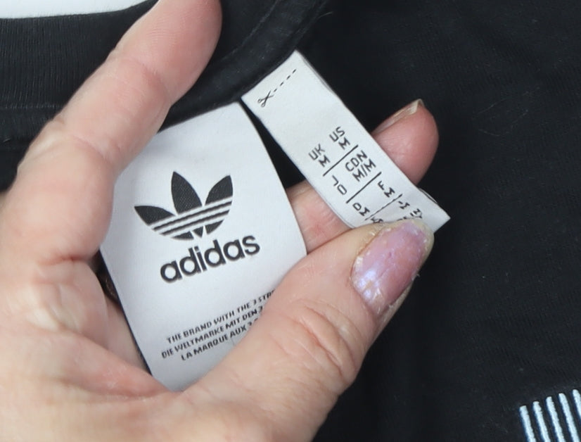 Adidas Men's Black M Crew Neck Short Sleeve T-Shirt