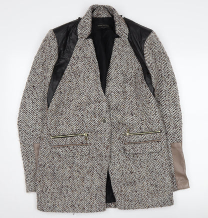 Womens UK Size 12 River Island Grey Basic Jacket