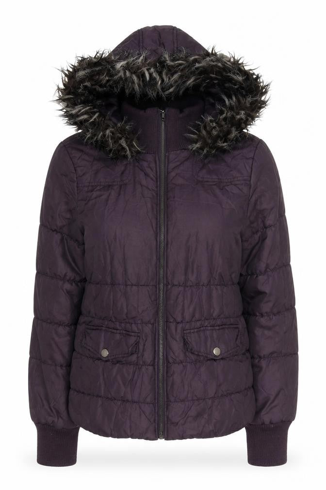 Womens UK Size 12 Dorothy Perkins Black Puffer Jacket
