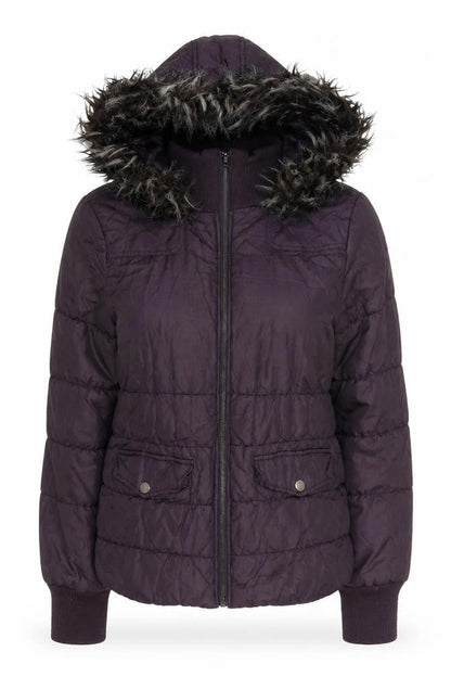 Womens UK Size 12 Dorothy Perkins Black Puffer Jacket