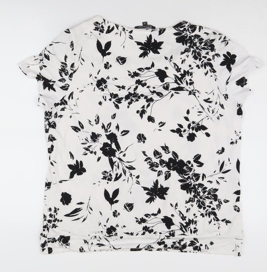 Womens UK Size 18 Bonmarché White Basic T-Shirt