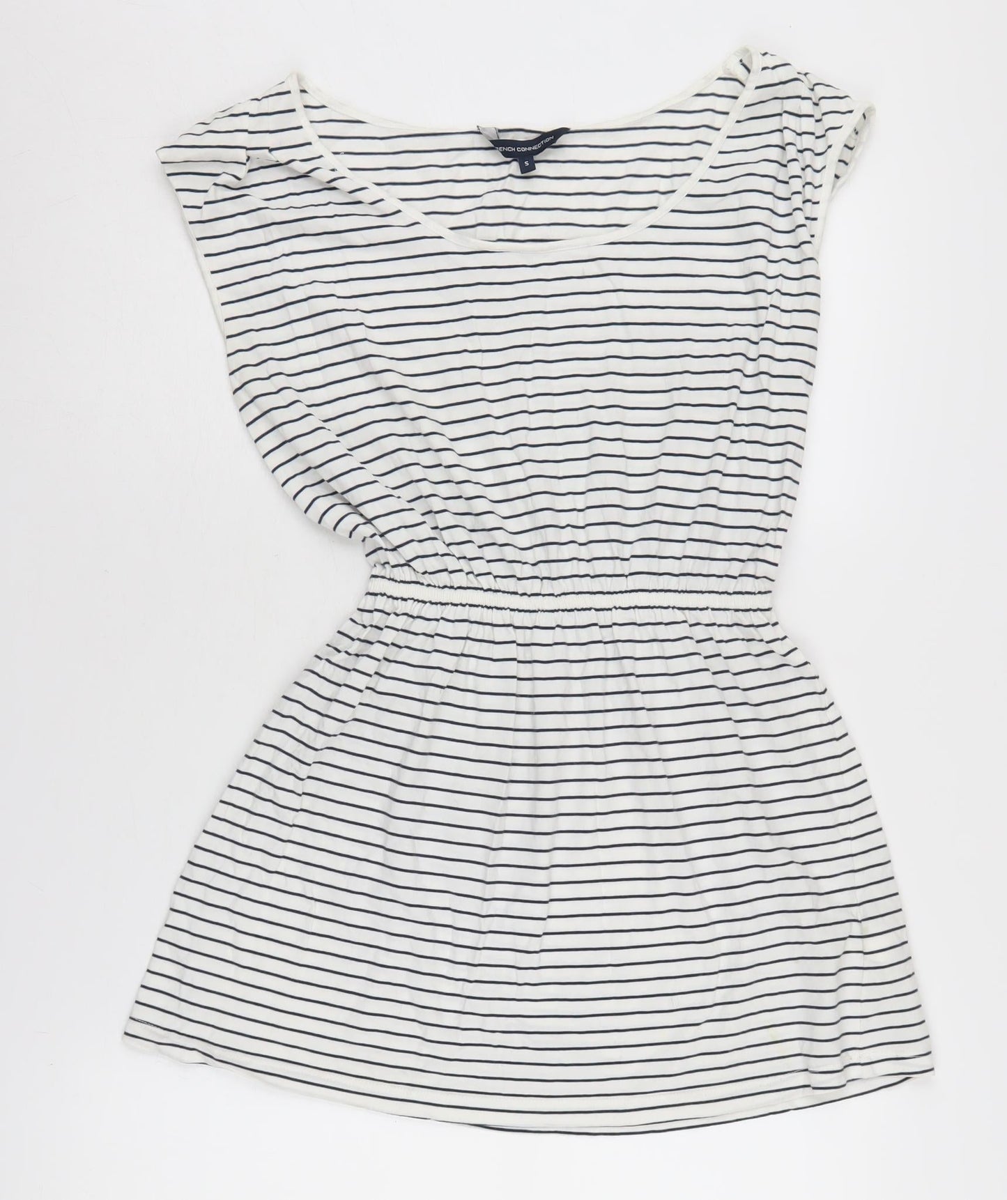 Womens UK Size S French Connection White Basic T-Shirt