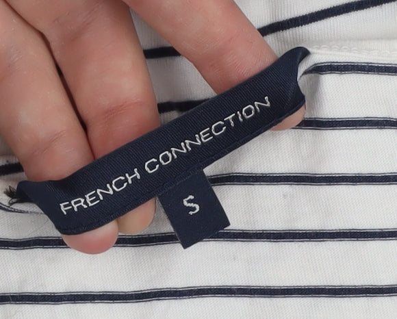 Womens UK Size S French Connection White Basic T-Shirt