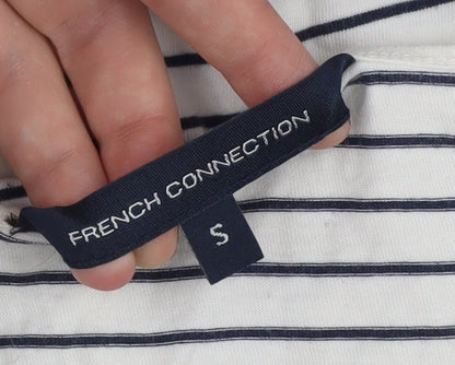 Womens UK Size S French Connection White Basic T-Shirt