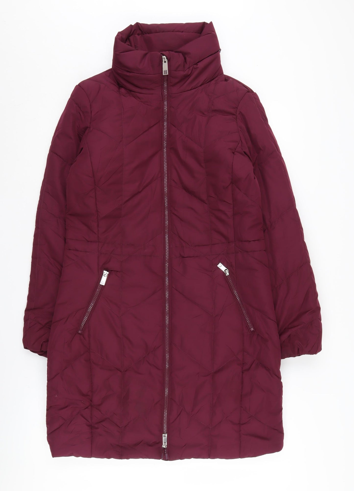 Womens UK Size 8 Marks and Spencer Red Puffer Jacket