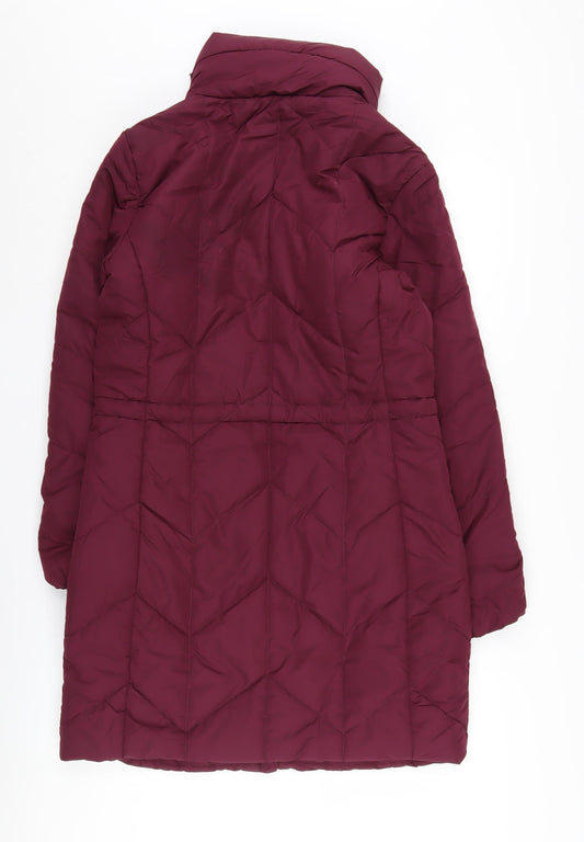 Womens UK Size 8 Marks and Spencer Red Puffer Jacket