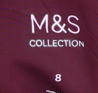 Womens UK Size 8 Marks and Spencer Red Puffer Jacket
