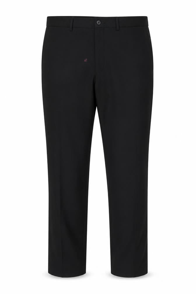 Mens UK Size M Marks and Spencer Regular Fit Dress Pants Black Trousers