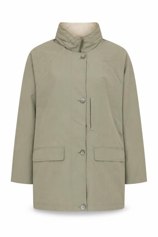 Womens UK Size 16 SCL Sport Green Rain Coat