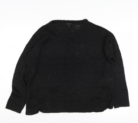 Womens UK Size M New Look Black Pullover Jumper