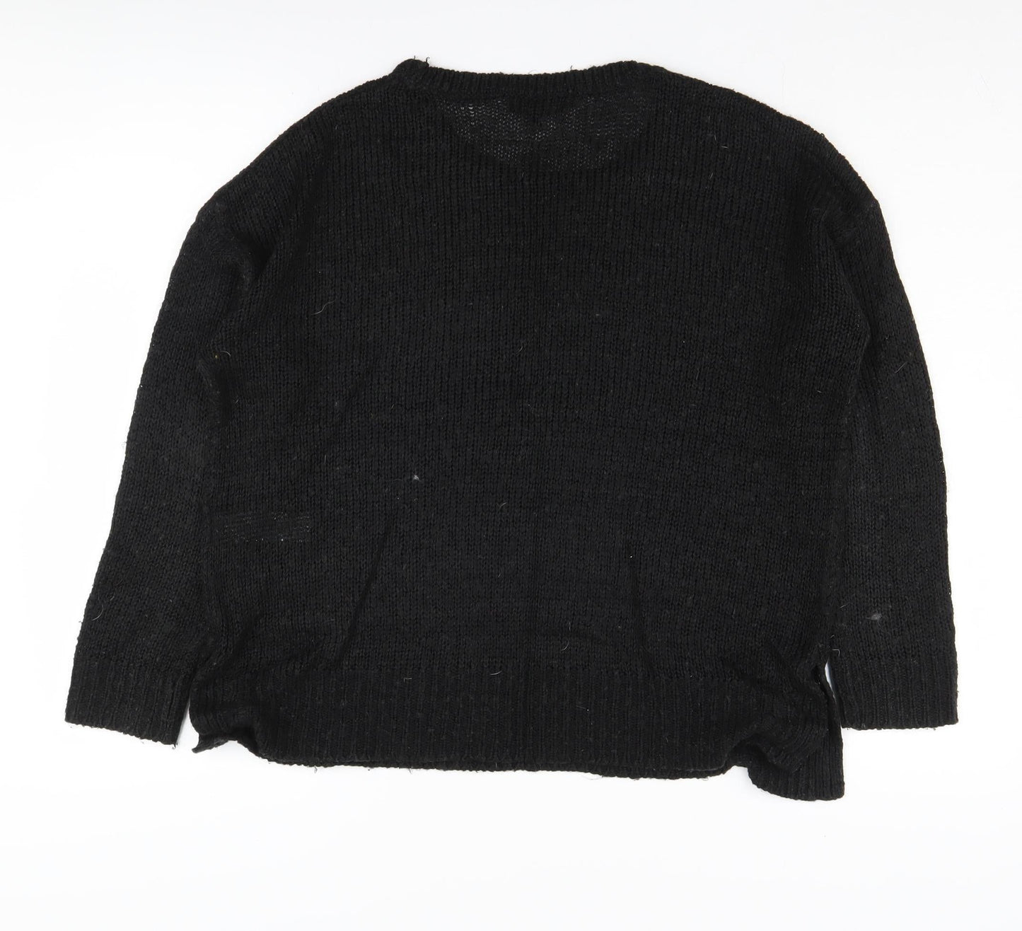 Womens UK Size M New Look Black Pullover Jumper