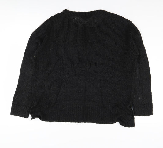 Womens UK Size M New Look Black Pullover Jumper