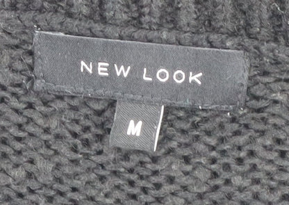 Womens UK Size M New Look Black Pullover Jumper