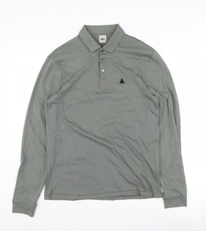 ASOS Men's Green Classic Long Sleeve Polo Shirt S