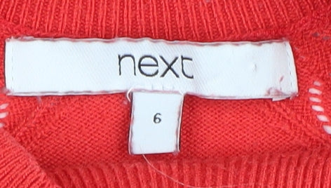 Womens UK Size 6 NEXT Red  Jumper