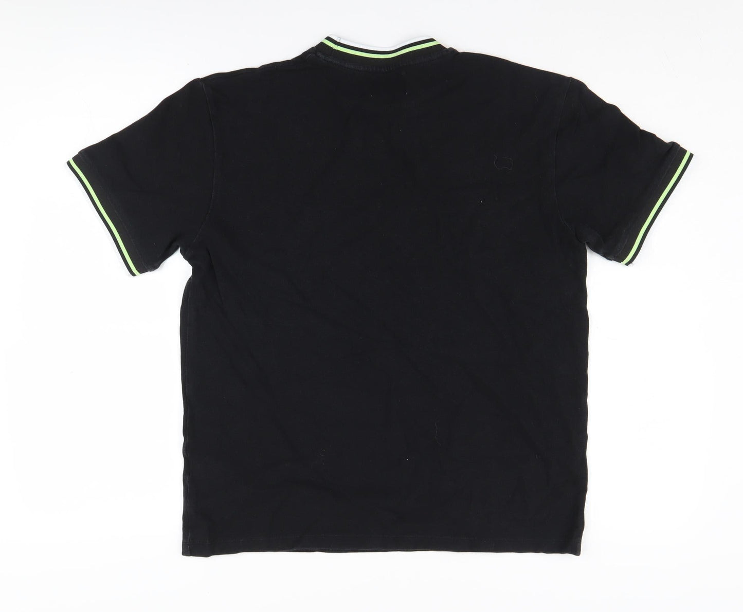 Topman Men's Black Crew Neck Cotton T-Shirt S