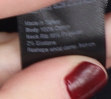 Topman Men's Black Crew Neck Cotton T-Shirt S