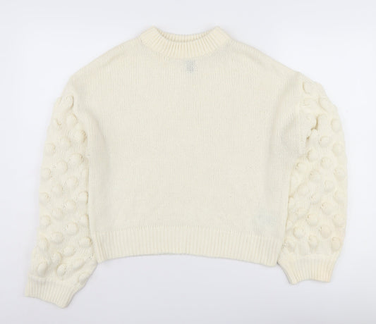 Womens UK Size S H&M White Jumper Jumper