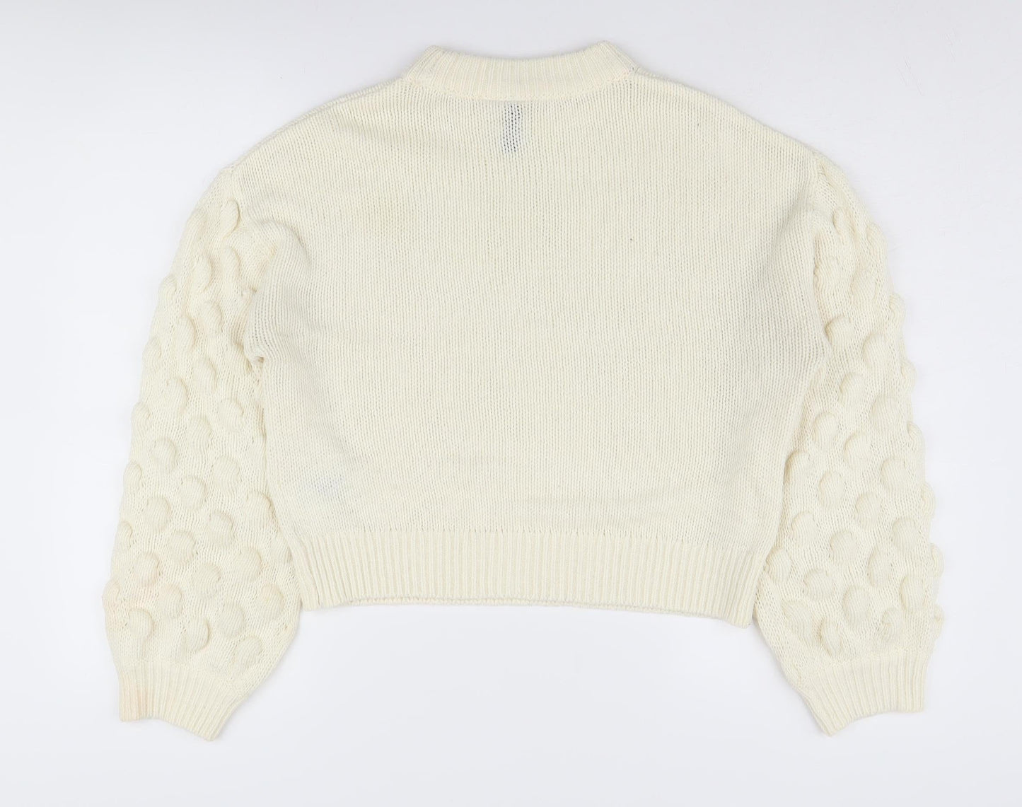 Womens UK Size S H&M White Jumper Jumper