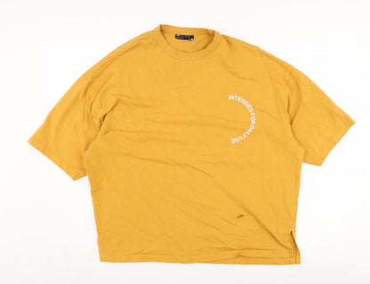 Mens UK Size S ASOS Yellow  T-Shirt