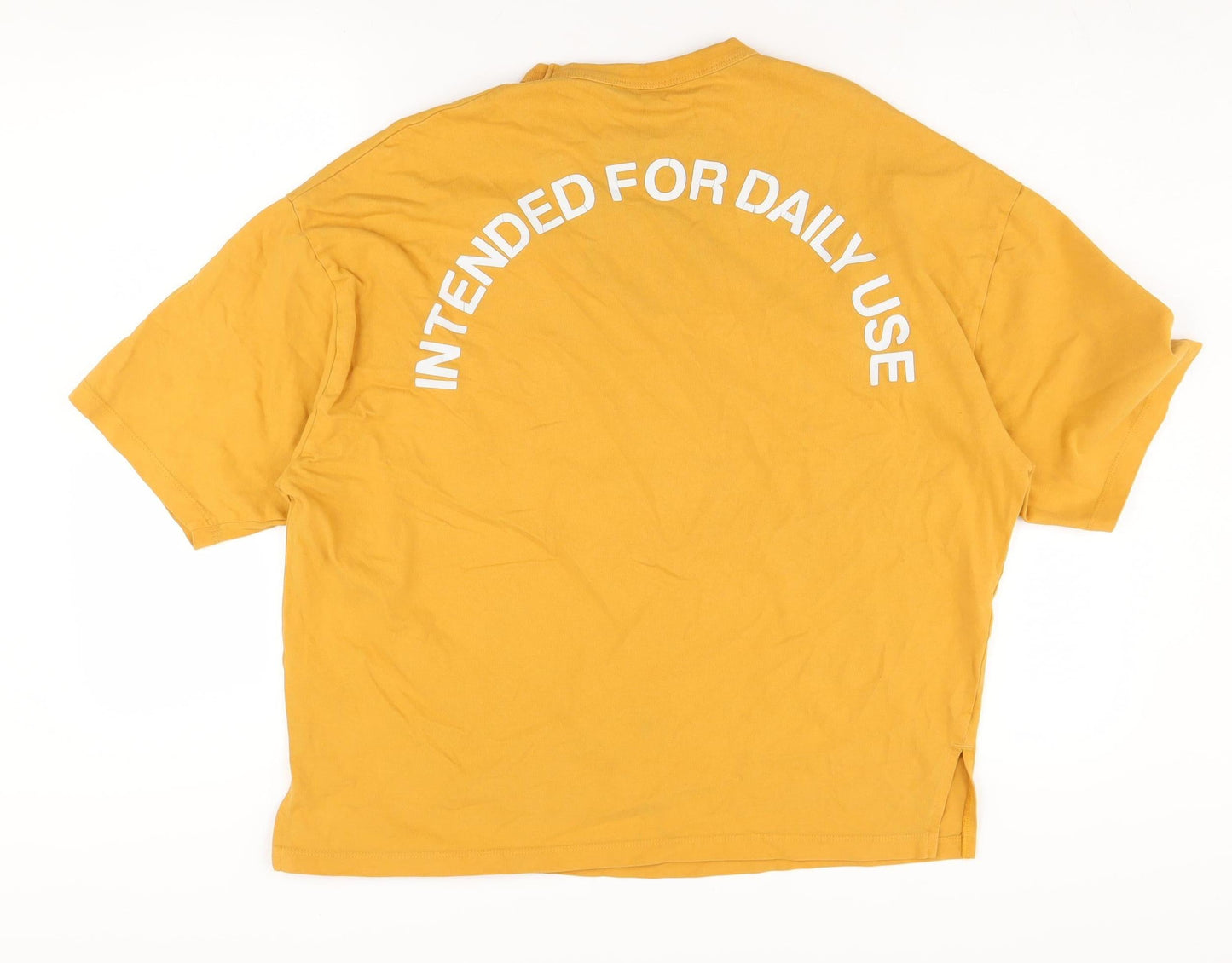 Mens UK Size S ASOS Yellow  T-Shirt