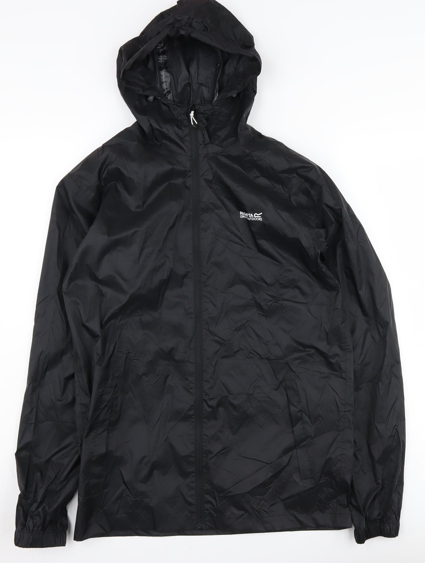 Mens UK Size S Regatta Black Windbreaker Coat