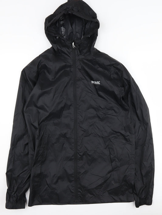 Mens UK Size S Regatta Black Windbreaker Coat