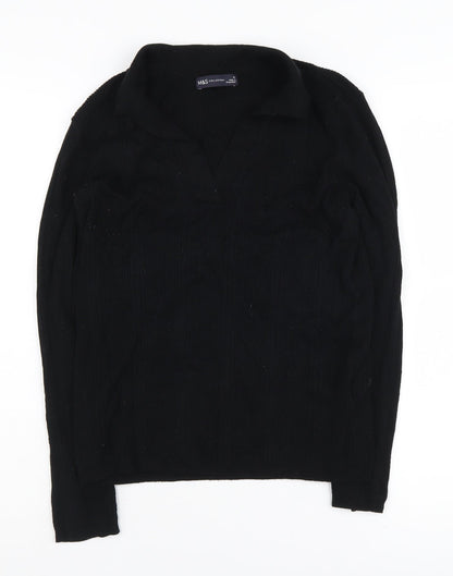 Womens UK Size 12 Marks and Spencer Black Pullover Jumper