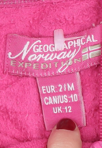 Geographical Norway Women's Pink Fleece Pullover Sweatshirt M
