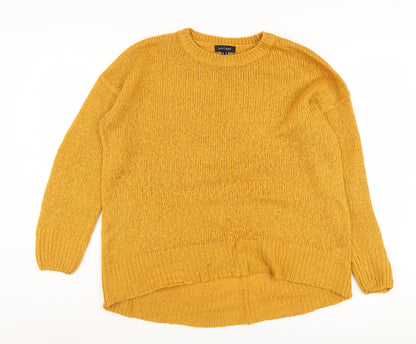 Womens UK Size M New Look Yellow Pullover Jumper