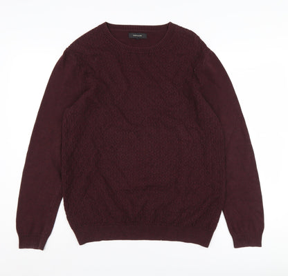 River Island Men's Red Pullover Jumper, M