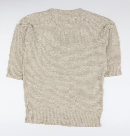 Womens UK Size M Wallis Beige Cardigan Jumper