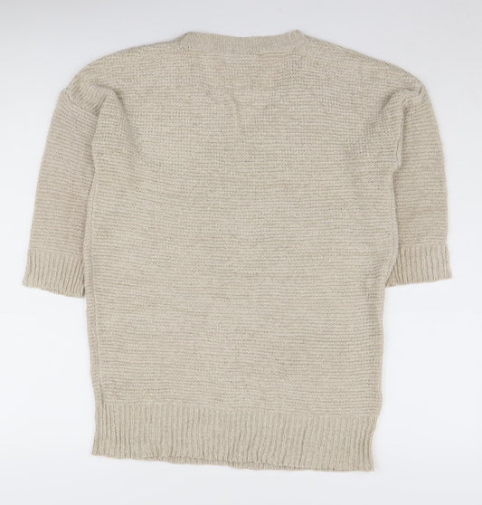 Womens UK Size M Wallis Beige Cardigan Jumper