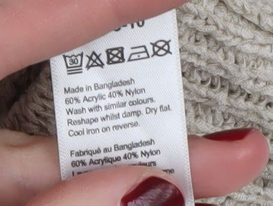 Womens UK Size M Wallis Beige Cardigan Jumper