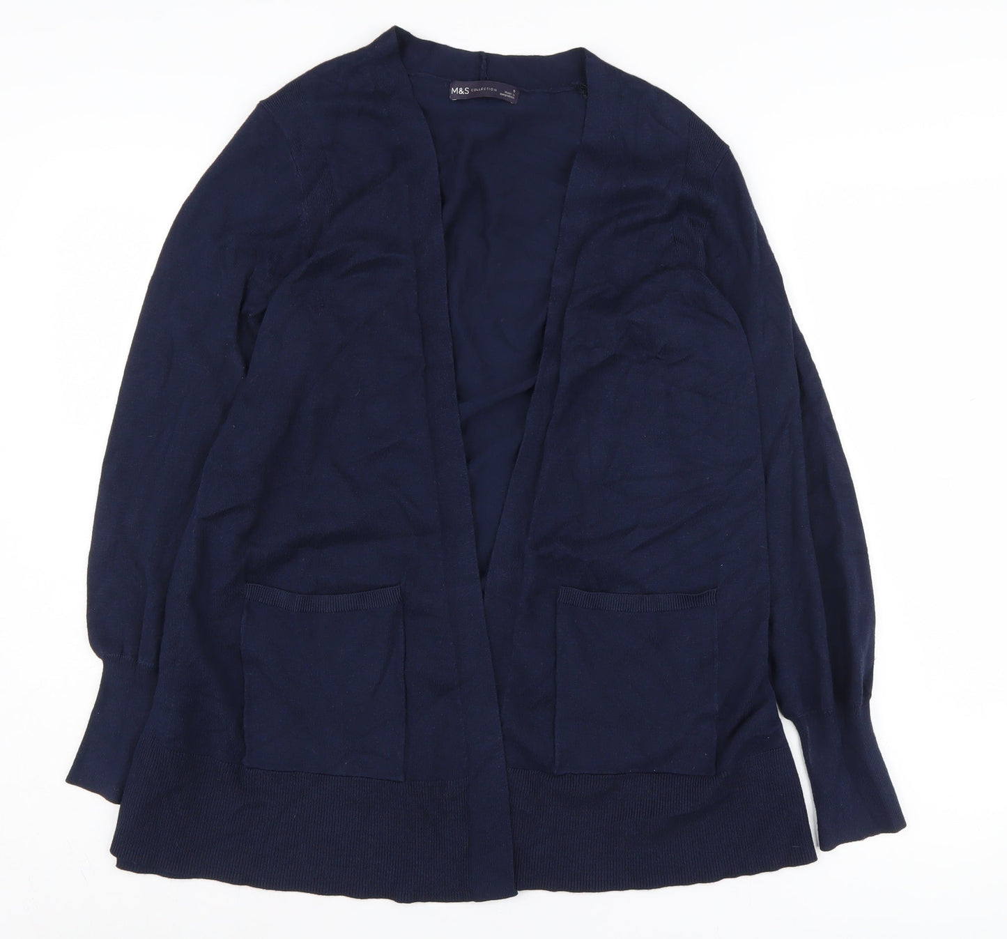 Womens UK Size S Marks and Spencer Blue Cardigan Jumper