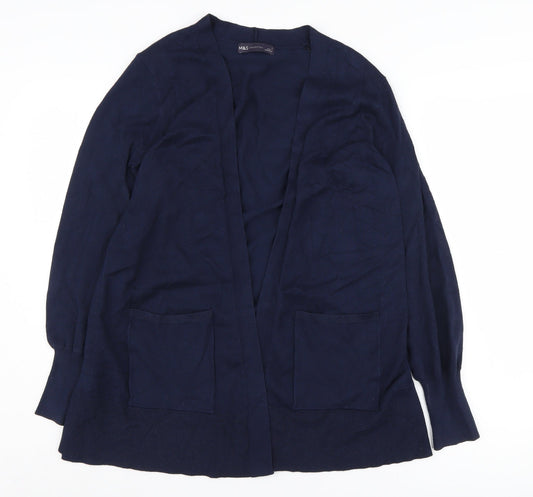 Womens UK Size S Marks and Spencer Blue Cardigan Jumper