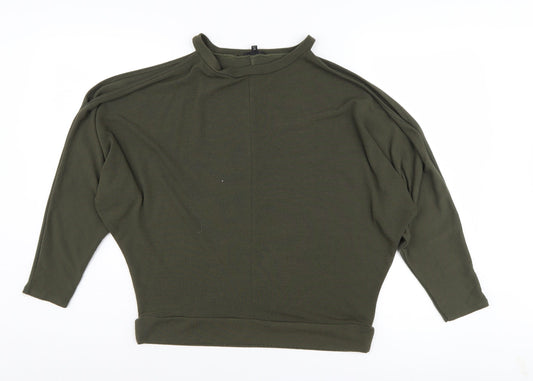 Womens UK Size 12 River Island Green Pullover Jumper