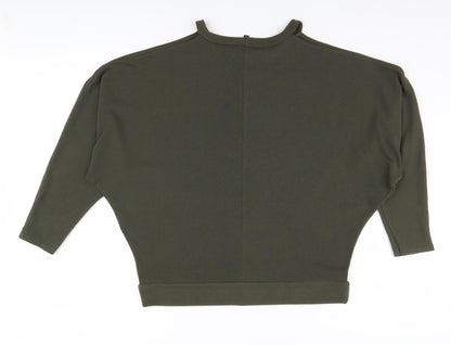Womens UK Size 12 River Island Green Pullover Jumper