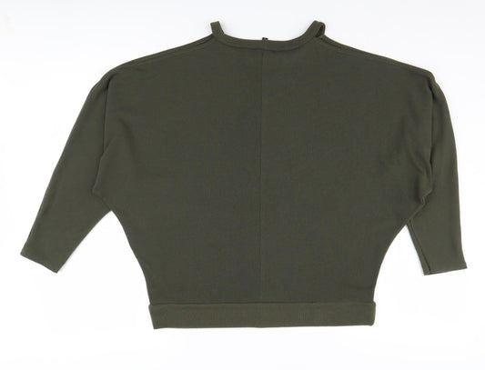 Womens UK Size 12 River Island Green Pullover Jumper
