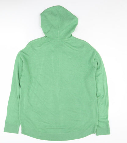 Mens UK Size M Marks and Spencer Green Full Zip Hoodie