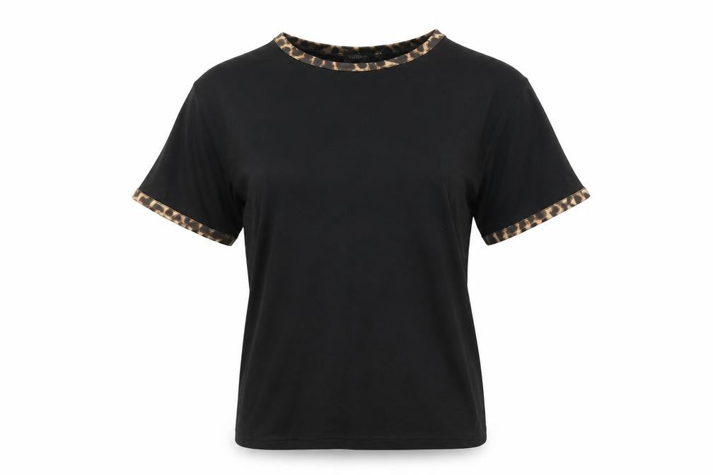 Womens UK Size 10 Boohoo Black Basic T-Shirt