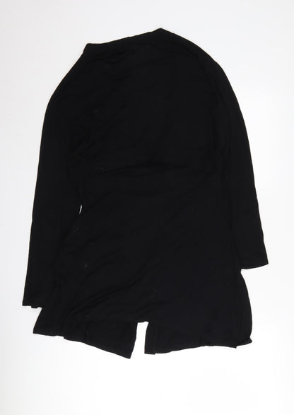 Secret Possessions Women's Black 8-10 Wrap Cardigan