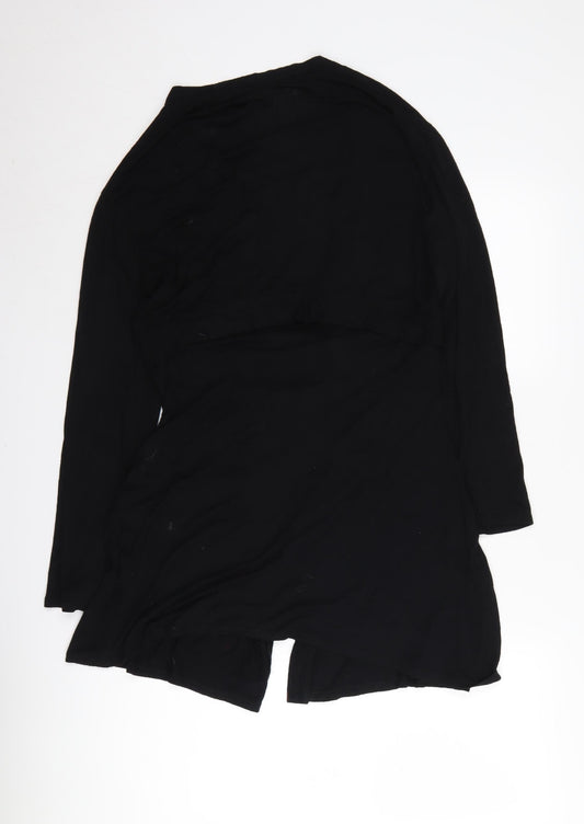 Secret Possessions Women's Black 8-10 Wrap Cardigan
