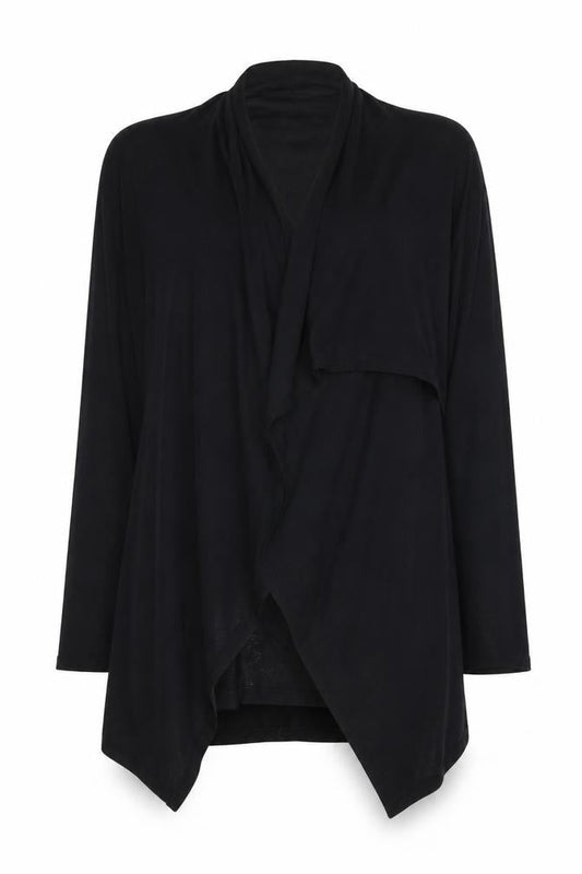 Secret Possessions Women's Black 8-10 Wrap Cardigan