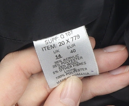 LOOK Women's Black Suit Jacket Size 14 - Business Wear