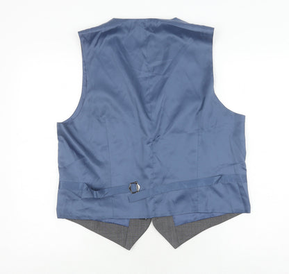 Mens UK Size L Marks and Spencer Regular Grey Suit Waistcoat