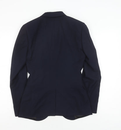 Mens UK Size 34 Topman Regular Blue Suit Jacket